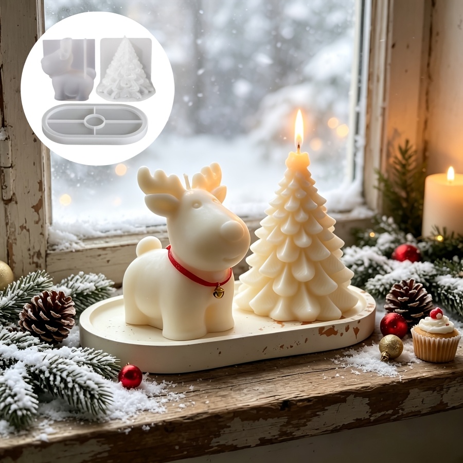 Candle Making Kits - Ensemble de 3 moules en silicone
