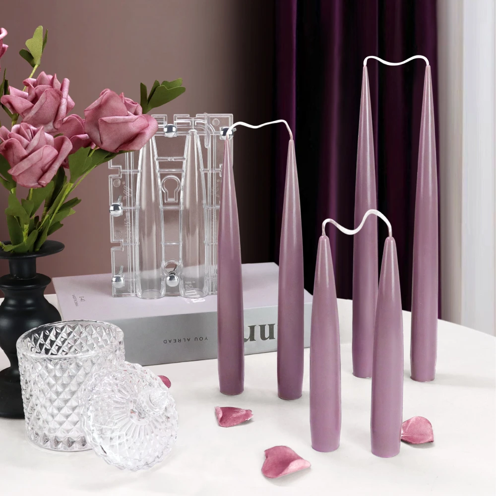 Candle Making Tutorial - Moule acrylique pour bougie à colonne
