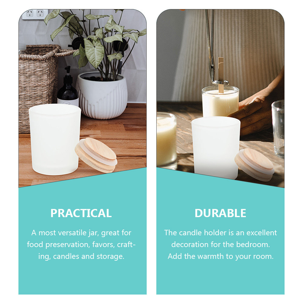 Pot en verre épais avec couver - Candle Making Jars With Lids avis et prix