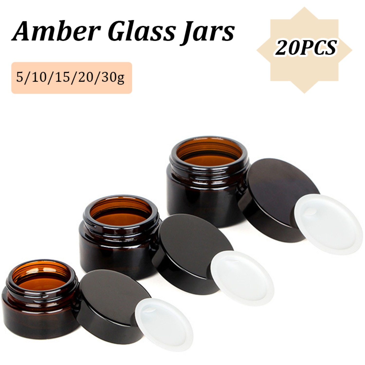 Petits pots en verre ambré ave - Candle Making Jars With Lids avis et prix